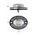 10- Mini Amber Clearance Marker Lights Leds In Each Light Super Bright