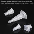 Uxcell 15 Pcs Epoxy Tubes Static Mixer 1 3-inch Plastic Resin Mixing Nozzle Tip For Ab Glue Adhesive Gun Applicator 50ml