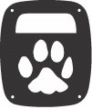 Jeeptails Dog Paw Tail Lamp Light Covers For Jeep Tj Model Wrangler Black Set Of 2 