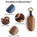 Key Fob Cover Leather 4 5 Buttons Car Protector Case Fit For Ford Lincoln C-max Edge Escape Expedition Explorer Fiesta Flex