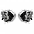 Hecasa Led Fog Lights Compatible With 2019-2023 Gmc Sierra 1500 Denali Front Driving Lamp Assembly W White Light Black Bezel