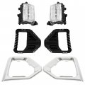 Hecasa Led Fog Lights Compatible With 2019-2023 Gmc Sierra 1500 Denali Front Driving Lamp Assembly W White Light Black Bezel