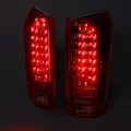 Auto Dynasty Pair Red Housing Full Led Tail Brake Light Lamps Compatible With Ford F150 F250 F350 Bronco F Super Duty Styleside