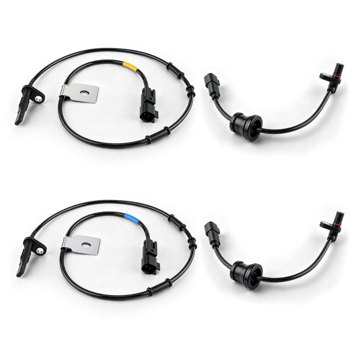 Front And Rear Abs Wheel Speed Sensor 4pcs For Chevrolet Equinox Gmc Terrain 2010-2017 Replaces 20811371 Driver Passenger Side