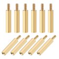 M2 5x20mm 6mm Male-female Brass Hex Pcb Motherboard Spacer Standoff For Fpv Drone Quadcopter Computer Circuit Board 20pcs 