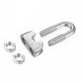 Uxcell Wire Rope Cable Clip Kit For M6 Included Clamp 10pcs And Thimble Rigging 304 Stainless Steel U Bolt Saddle Fastener