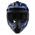 1storm Adult Motocross Helmet Bmx Mx Atv Dirt Bike Racing Style Glossy Blue Goggles Skeleton Glove Bundle 