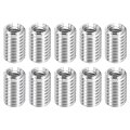 10pcs Threaded Inserts M4-0 7x10 M6-1x10 Stainless Steel 303 Screw Sleeves Thread Repair Insert For Mechanical Equipment 