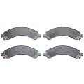 Rear Brake Pad Set For Gmc Savana 3500 2003 To 2008 Ceramic Friction Material Bonded Attachment Low Dust Rating 