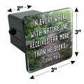 In Every Walk With Nature John Muir Tow Trailer Hitch Cover Plug Insert