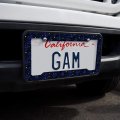 Stars Shine Space Galaxies Pattern License Plate Tag Frame