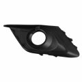 Non Chrome Ring Ma1039123 Front Fog Light Bezel Compatible With Mazda 3 2014-2016 Passenger Right Side Smooth Black