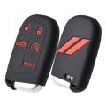 Silicone Key Fob Cover Case For Dodge Charger Challenger Srt Hornet Rt Dart Durango Journey 5 Button Remote Keyless Protector