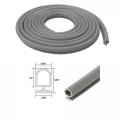 Gordon Glass Gray Bulb Type Weatherstrip 3 16 Width Backing 20 Ft Windows Weatherstripping Door
