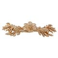 Vicenza Designs K1200 Carlotta Hibiscus Pull 3-inch Polished Gold 