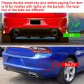 Rear Lip Bumper Diffuser For 2015-2023 Dodge Charger Scat Srt Pack Daytona Abs Splitter Spoiler Valance Chin Body Kit