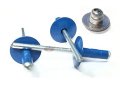 Chevron Blue 3 16 In Large Head Multi Grip Aluminum Pop Rivets With Steel Mandrel 250 Pack 