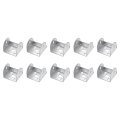 10 Pcs U Bracket For 1 34 Panels 33 X 36 5 30mm Metal Shaped Fasteners Brackets Guardrail Or Partitions Connection Silver 