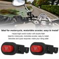 Hazard Light Switch Button Double Flash Warning Controller Emergency For Motorcycle Motorbike Scooter