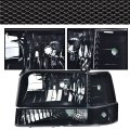 Headlights Assembly Front Headlamp W Corner Signal Lamp Bumper Lamps For Ford F150 Bronco 1992-1996 Fit F250 F350 1992-1997 