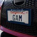 Marine Veteran Usmc White On Blue Officially Licensed License Plate Tag Frame