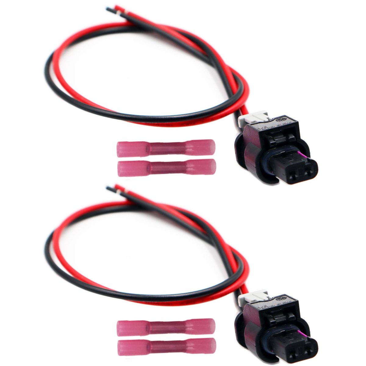 2pcs 2-pin Side Marker Light Connector For Dodge Durango 2021-2023 4f0973702 Harness Pigtail Plug Wiring