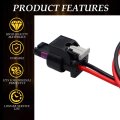 2pcs 2-pin Side Marker Light Connector For Dodge Durango 2021-2023 4f0973702 Harness Pigtail Plug Wiring