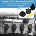 4pcs Ignition Coil Connector Repair Kit Harness Plug 1pcs 0 3cm Space Take-up Tool For Audi Vw 4b0 973 724 4b0973724