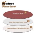 12pcs 10-inch Psa Sanding Discs 120 Grits Aluminum Oxide Self Adhesive Stick Back Sandpapers No-hole Round Wet Dry Sander