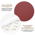 12pcs 10-inch Psa Sanding Discs 120 Grits Aluminum Oxide Self Adhesive Stick Back Sandpapers No-hole Round Wet Dry Sander