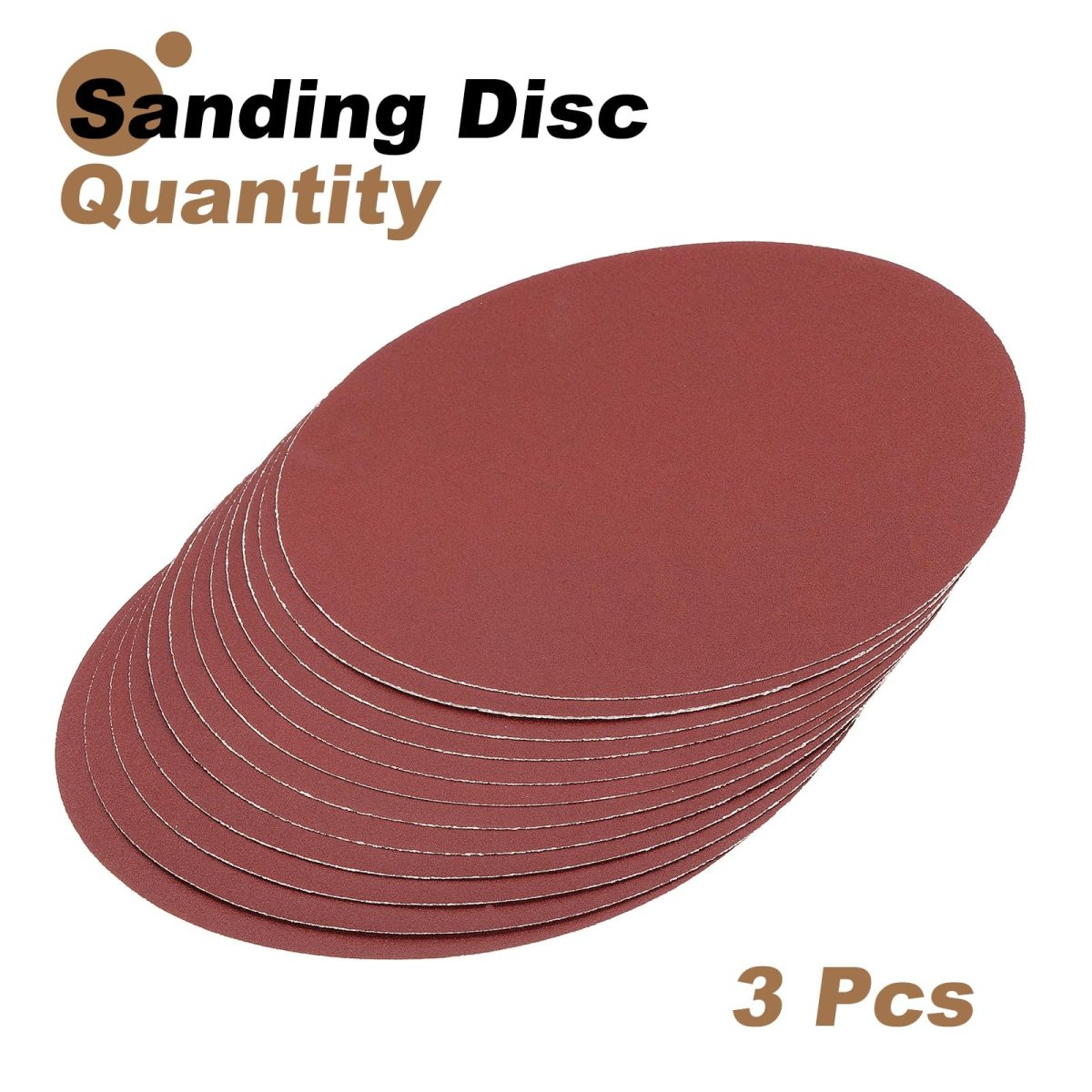 12pcs 10-inch Psa Sanding Discs 120 Grits Aluminum Oxide Self Adhesive Stick Back Sandpapers No-hole Round Wet Dry Sander