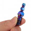 Uxcell Titanium Alloy M10x1 25 Motorcycle Brake Master Cylinder Screw M10 Thread Single Nipples Fittings Adapter Burnt Blue