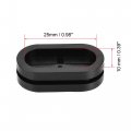 Uxcell Rubber Grommet Oval Double-sided Mount Size 27 X 13 Mm For Wire Protection 10pcs