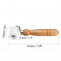 Uxcell 1 5 Roller Length Wooden Handle Smooth Surface Wallpaper Edge Seam White