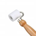 Uxcell 1 5 Roller Length Wooden Handle Smooth Surface Wallpaper Edge Seam White