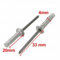 Uxcell 4mmx20mm Aluminum Countersunk Head Closed End Blind Rivets Fastener 50pcs