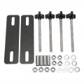 Chiciris Maxtrax Mounting Pin Set Traction Board Universal Adjustable Recovery Mount For Offroad Vehicles Black