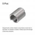 Uxcell Wire Thread Inserts 1 2-13 Unc 2 0d 304 Stainless Steel Helical Type Coiled Screw Repair Threaded Sleeve Sheath 5pcs