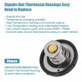 Uxcell No 4m5g8575zb Dm5g8575aa Car Engine Coolant Thermostat Housing Assembly For Ford Fiesta V 1 4 2001-2008
