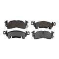 Disc Brake Pads For Gmc Safari 1990 2002 Semi Metallic Friction Mechanical Pad Wear Sensor 2 57 Inner Height 7 22 In Width 