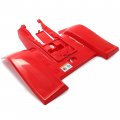Hecasa Red Rear Fender Compatible With 1987-2006 Yamaha Banshee 350 Yfz350 Mud Guard Flaps Set Flares Protector
