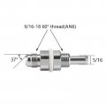 2 Pack -6an Male Flare Bulkhead To 5 16 Hose Barb Fuel Tank Fitting Works With Rubber And Plastic Nylon Lines