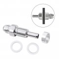 2 Pack -6an Male Flare Bulkhead To 5 16 Hose Barb Fuel Tank Fitting Works With Rubber And Plastic Nylon Lines