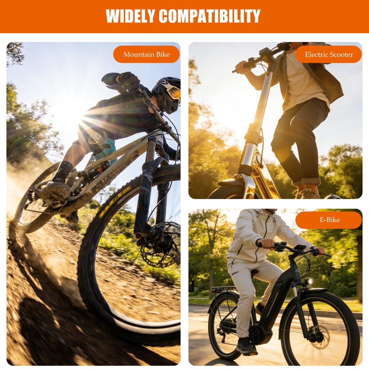 20x Full Twist Throttle Grip 3 Pin Water Proof Connection For Ebike 12v-72v Electric Bike With Waterproof Connector E-scooter