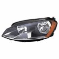 Left Side Headlight Assembly 20-9700-00 For 2015 To 2017 Volkswagen Golf Led Light Source Clear And Amber Polycarbonate Lens 