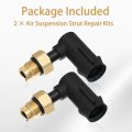 2 Pcs Suspension Elbow Air Strut Repair Kits For Jeep Grand Cherokee 2011 2020 Dodge Ram 1500 Replace 68084809aa Without Hose
