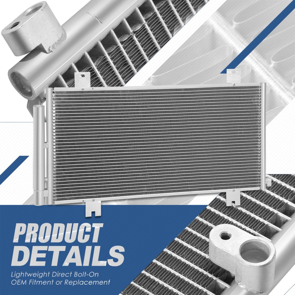 Auto Dynasty Aluminum A C Condenser For 2017-2021 Honda Civic Type-r Ho3030171 Dpi A001 17 18 19 20 21