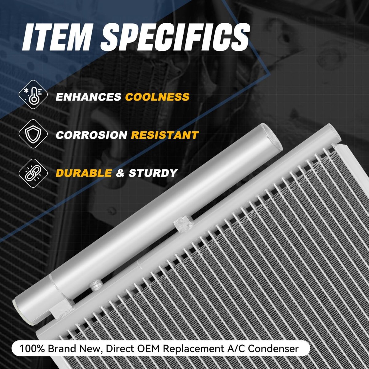 Auto Dynasty Aluminum A C Condenser For 2017-2021 Honda Civic Type-r Ho3030171 Dpi A001 17 18 19 20 21