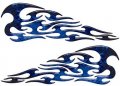 Weston Ink Tribal Style Flame Graphics In Inferno Blue 