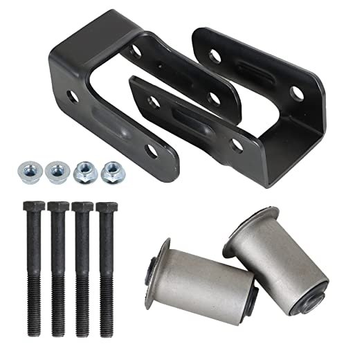 Pair Rear Leaf Spring Shackle Kit 2pc W Bushing Replacement For Chevy Blazer S10 Gmc Jimmy S15